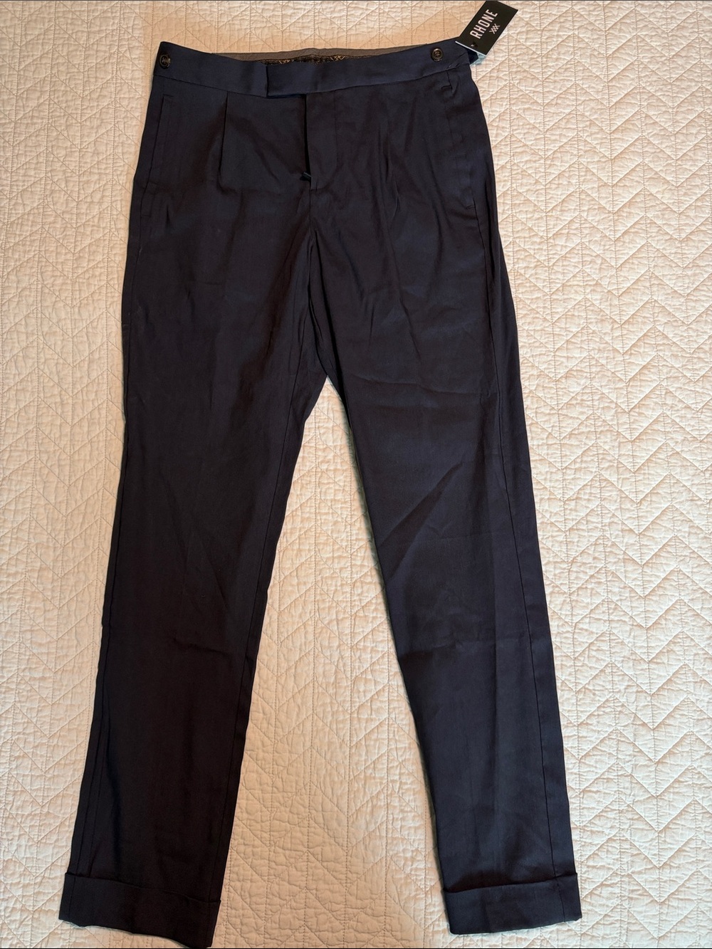 RHONE Men's True Navy Dress Pants